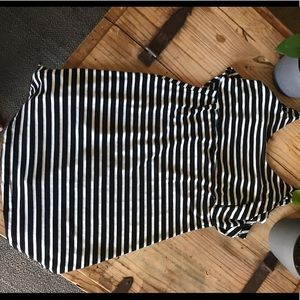 Tobi striped cotton dress